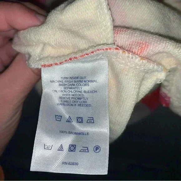 Women’s Lands End Floral Long Line Tunic Terry Cloth Lining Pockets Size M 10/12 - Picture 6 of 10